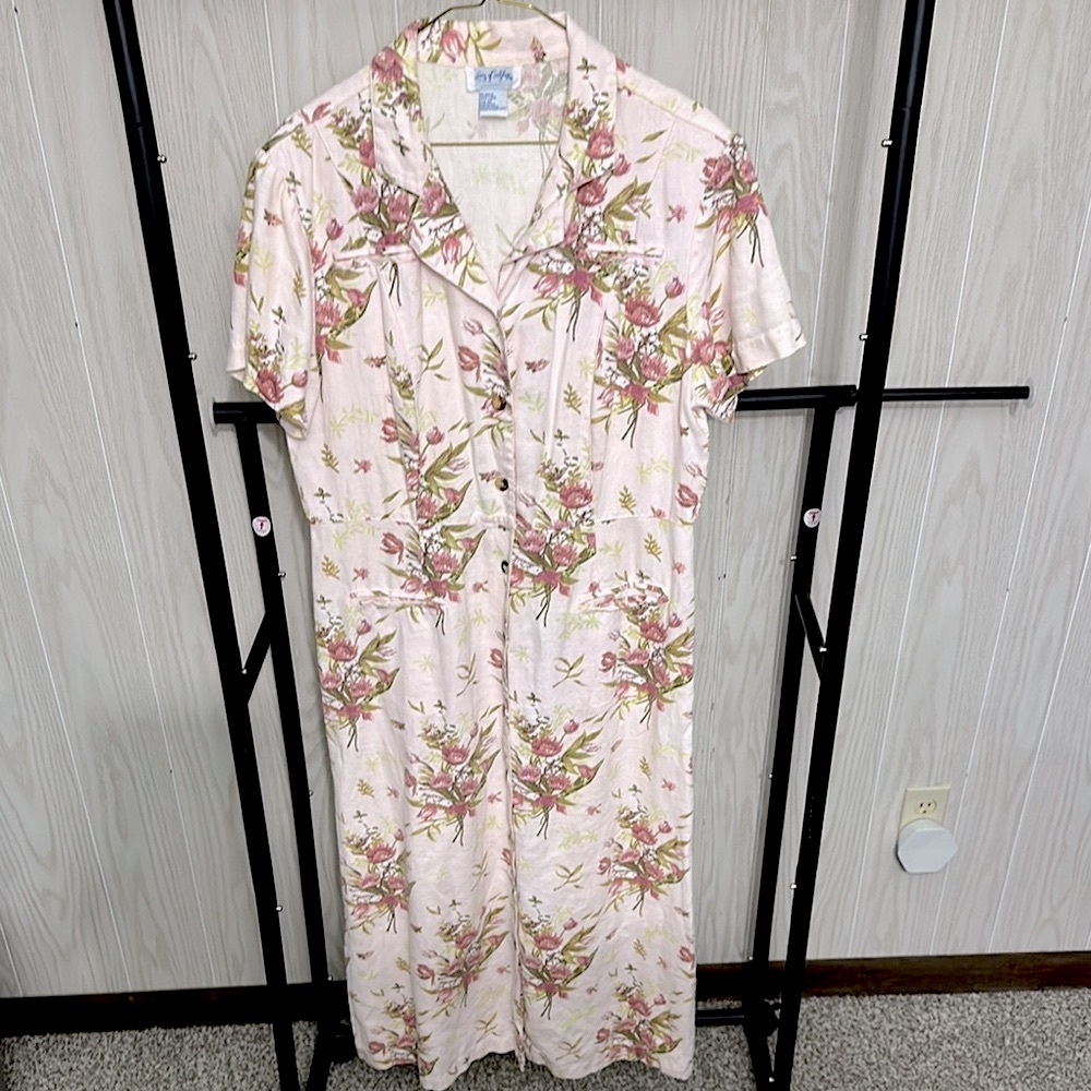 Floral Button-Up Dress